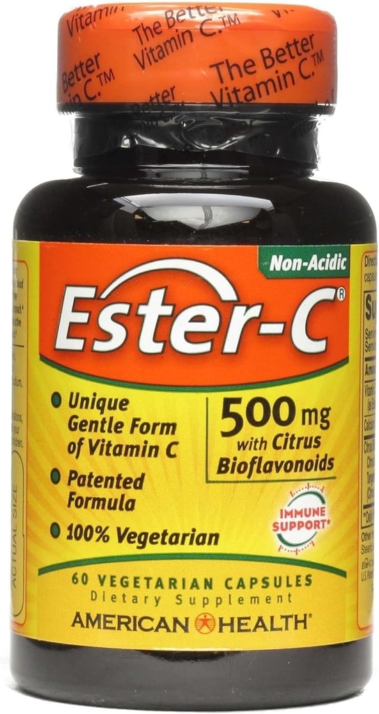 American Health, Ester-C, 500 Milligrams, 60 cápsulas vegetales
