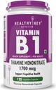 Vitamina B1 Thiamine -120 Capsules de Veg