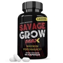 Laboratorios justificados Savage Grow Max 1600MG Advanced Men's Heath Formula 60 cápsulas