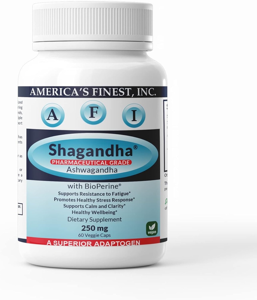AFI Shagandha sufrimientoPure Ashwagandha Root Extract ←Once Daily ← Capsules 250 mg  BioPerine for Absorption ← Suplemento para Adrenal Fatigue, Calmness and Clarity WordPress