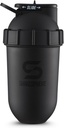 SHAKESPHERE Shaker Bottle - 24oz Leak Proof Protein Shaker Botella para Pre Workout, Smoothie y Powder Drink Mixer, No-Blade Mixer for Gym, BPA-Free, Easy Clean &amp; Easy to Carry (Matte Black)