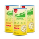 Afeitado de reemplazo de vainilla Almased - Base de planta alta de baja glucémica Proteína Powder- Nutricional Apoyo a la salud de peso Suplemento - Vanilla Flavor - 17.6 oz (1.1 libras (3 Pack)