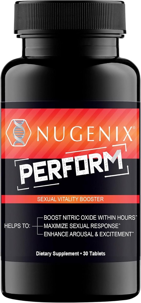 Nugenix Perform, Nitric Oxide y Vitality Booster para Hombre - 30ct