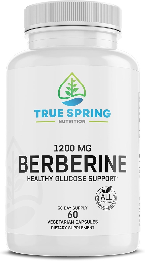 Suplemento de bereberina de alta resistencia 1200MG - Extracto de bereberina de base vegetal HCl - hecho en los EE.UU.