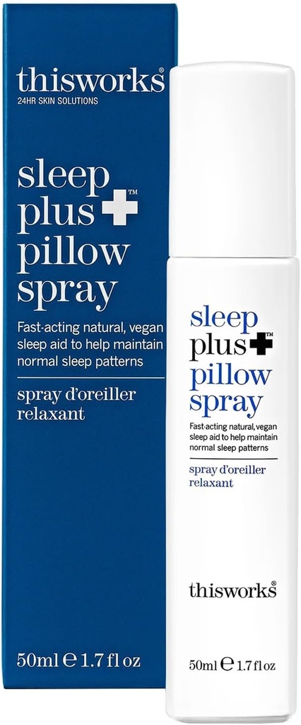 Esto funciona Sleep Plus Pillow Spray, 50 ml - Motion-Activated Sleep Spray Infused with Lavender, Camomile and Vetivert - Science-Backed Pillow Spray Designed to Aid Sleepers Inquietos