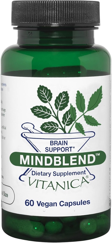 Vitanica MindBlend, Brain Support, Vegan, 60 cápsulas