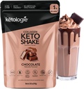 Keto Collagen Shake (Chocolate) - con aceite de coco, prebióticos, péptidos de colágeno hidrolizado Grass Tipo I " III, bajo carbohidrato, sin gluten, 1,78lbs. (810g)