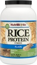 NutriBiotic Plain Rice Protein, 3 Lb (1.36kg) peru Low Carb, Vegan & Raw Protein Powder ¦ Grown and Processed Without Chemicals, Gluten or GMOs ← Keto Friendly & Easy to Digest