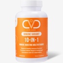 Variante de 10-en-1, Suplemento de Booster Inmuno con Complejo de Vitamina B, Zinc, Turmérico, Vitaminas C &amp; D para Apoyo y Defensa Inmunitario, Multivitamínico para Hombres Mujer, 90 cápsulas