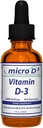 Nutrasal Micro D3 Vitamina D-3 gotas - Alta Concentración (2 Millones de UI) Vitamina D3 con Nano Tecnología y hasta 10X Más Absorción -1 oz (30 ml)