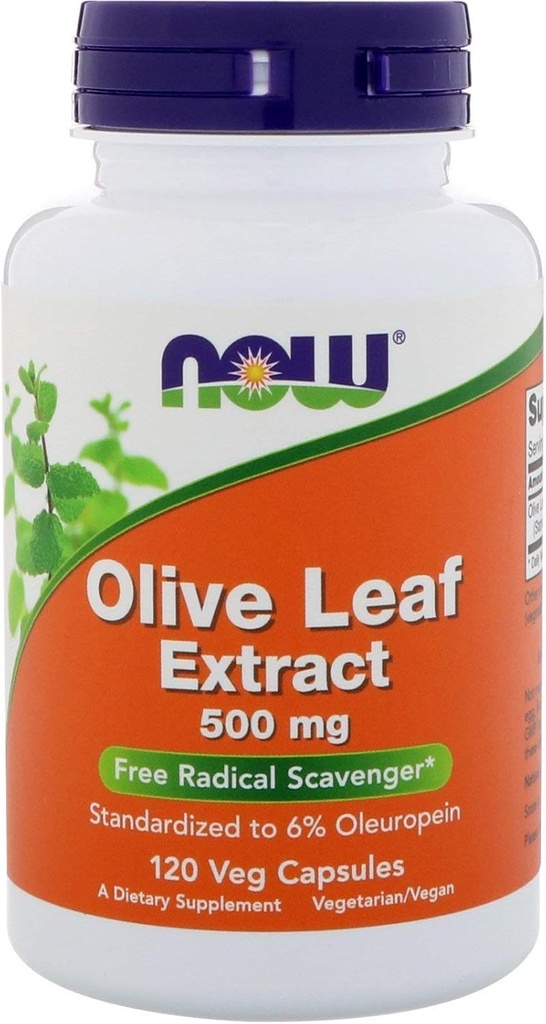 Hoja de oliva Extracto 500mg 120 VegiCaps (Pack of 2)