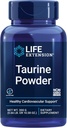 Extensión de vida Taurine Powder – Apoyo cardiovascular saludable, promueve la salud del cerebro, el envejecimiento saludable y la recuperación del músculo y el ejercicio – Gluten-Free, Non-GMO, Vegetariano – 300 gramos