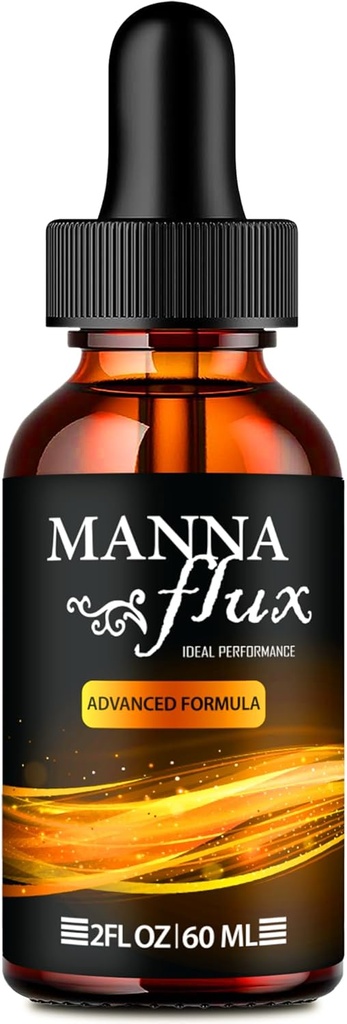 Manna Flux Drops, Mannaflux Support Suplemento Liquid Drops - Maximum Strength, Manna Flux Health & Wellness Drops, Mannaflux All Natural Formula, Manna Flux Liquid Drops Reviews (1 Pack)