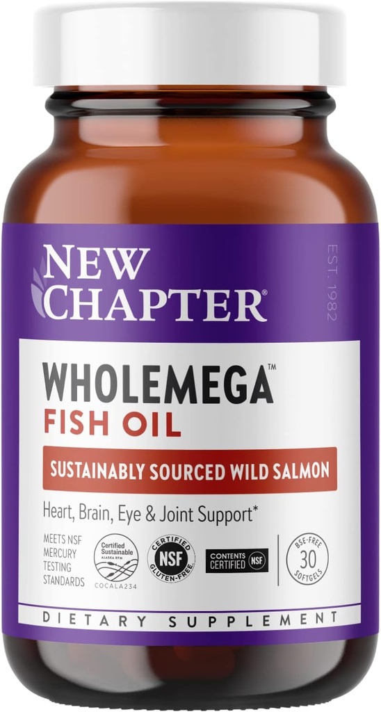 Nuevo Capítulo Wholemega 1000 Mg, 30 Ct