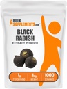 BulkSupplements.com Black Radish Extract Powder - Spanish Black Radish Supplement, Herbal Supplement - Vegan &amp; Gluten Free, 1g per Serving, 1kg (2.2 lbs) (Pack of 1)