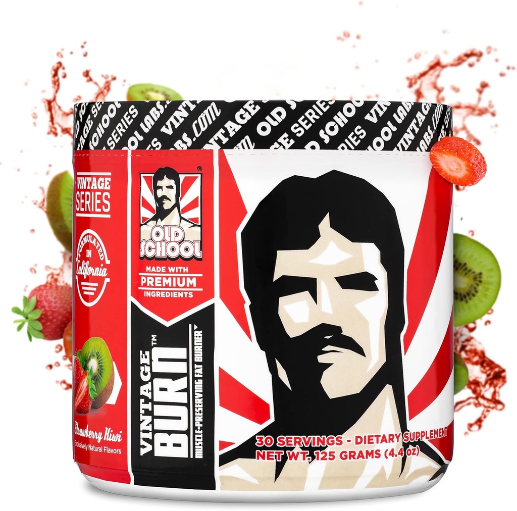 Pasta de Vintage – Pasta de quemador de grasa para hombres y mujeres – Delicious Thermogenic Fat &amp; Weight La bebida - grano de café verde, cafeína, cetonas de frambuesa – sabor Kiwi de fresa - 30 servicios