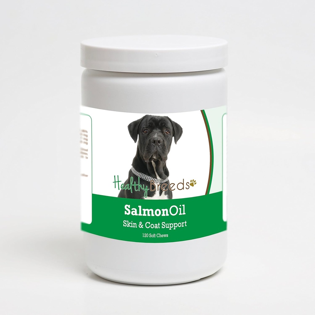 Hierbas saludables Cane Corso Salmon Oil Soft Chews 120 Conde