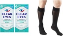 Clear Eyes Sensitive Eye Drops 2 Pack " Truform Sheer Compression Stockings Women's Knee High 20 Denier Black Medium