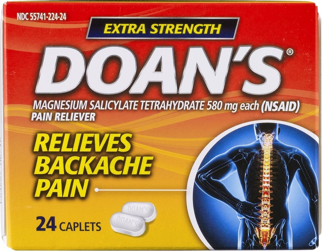 Doan's Extra Strength Doin Reliever Caplets - 24 Ct