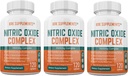 3 Botellas Nitric Oxide Complex 3500mg Por Serving L-Arginine HCL AAKG AKG Alpha Ketoglutarate Citrulline Malate 360 cápsulas totales