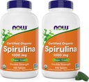 AHORA Foods Organic Spirulina 1000mg Tablets - 300 Conde (Pack of 2) - Non-GMO, Super Green Whole Food Supplement - Double Strength 1000 mg - Naturally Occurring Beta-Carotene (VIT A), B-12 y GLA
