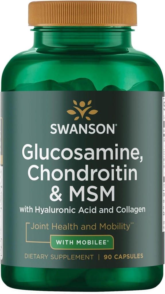 Swanson Glucosamine Chondroitin & Msm with Hyal-Joint 90 Capsules