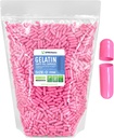 XPRS Nutra Size 0 Empty Capsules - 5000 Conde Empty Gelatin Capsules - Pills DIY Capsule Filling - Pure Bovine Pill Gel Caps for Do-It-youself Supplements (Pink)
