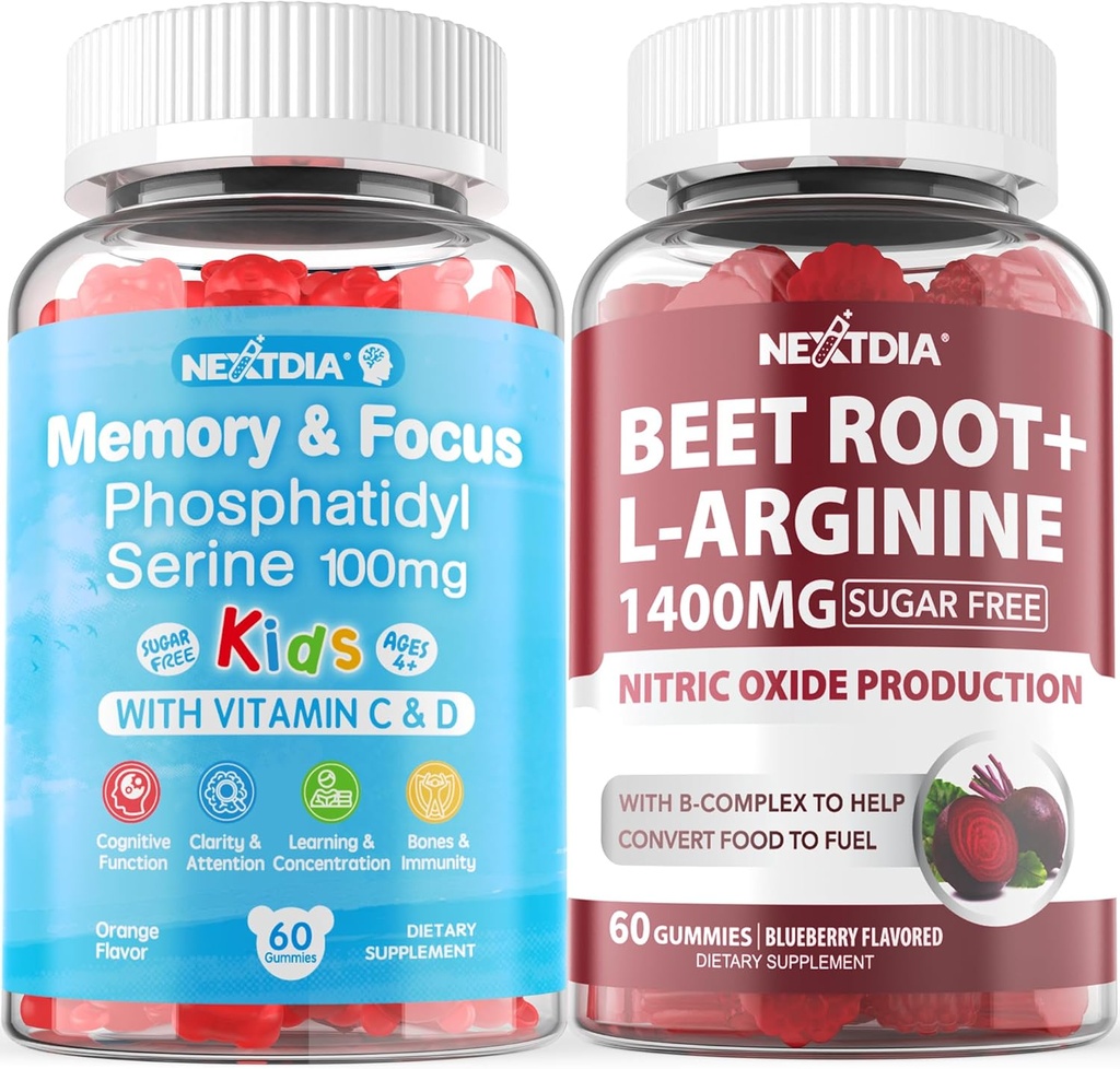 Phosphatidylserine Suplemento 100mg + Beet Root Gummies