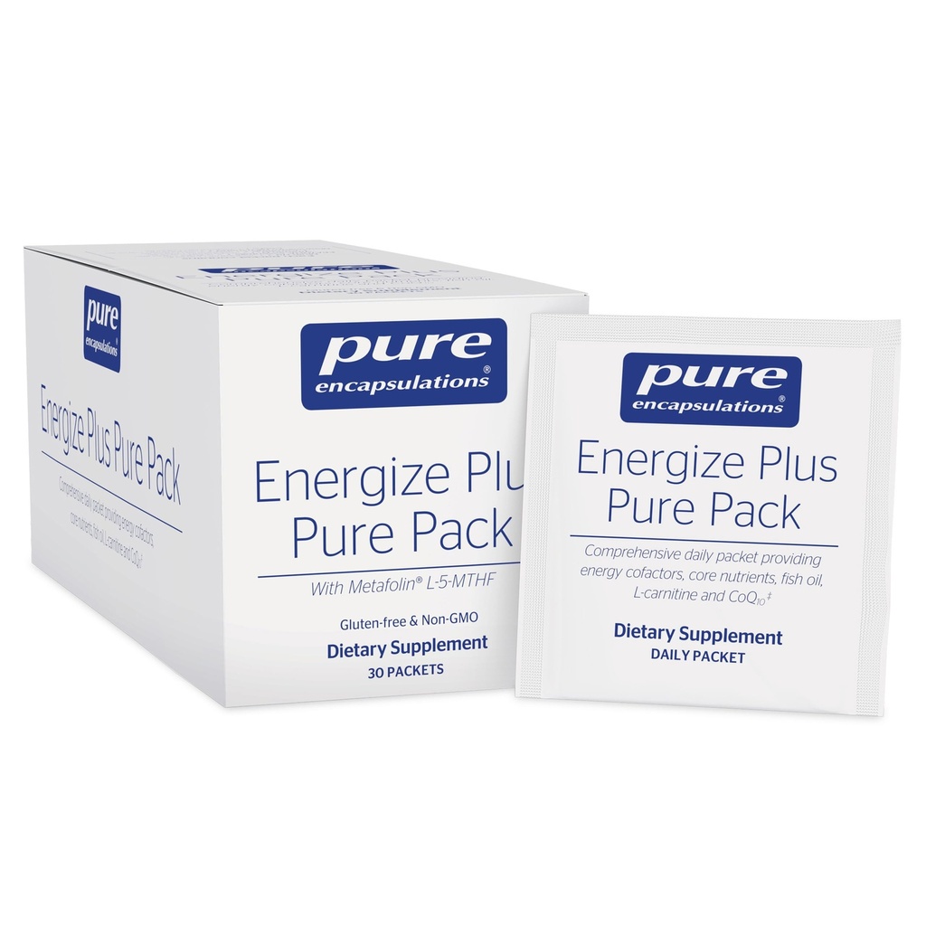 Pure Encapsulations Energize Plus Pure Pack   Suplemento para apoyar la producción de energía y el metabolismo nutrito* TEN 30 Packets