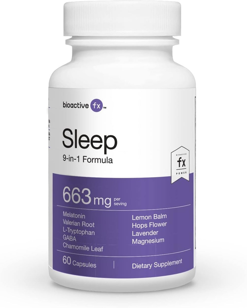 Durmiendo - 60 cápsulas - Todo Natural -100% Ayuda para dormir sin drogas y Fórmula de 9 en 1 con un Complejo Herbal Avanzado