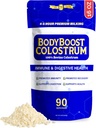 BodyBoost Premium Colostrum Whole, 100% Bovine Colostrum Powder, Immune Booster Suplemento con Inmunoglobulina &amp; Lactoferrina, Grass Fed Colostrum Powder, Gut Health, Diverse Intake,16 oz