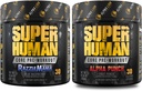 ALPHA LION Core Pre Workout Powder Bundle for Pump " Tri-Source Caffeine for Sustained Energy, Fruit Punch " Blue Raspberry Flavor (30 Servings each)