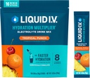 Liquid I.V.® Hydration Multiplier® - Tropical Punch - Hydration Powder Packets ← Electrolyte Powder Drink Mix ← Conveniente Single-Serving Sticks ← Non-GMO TEN 16 Servings (Pack of 12)