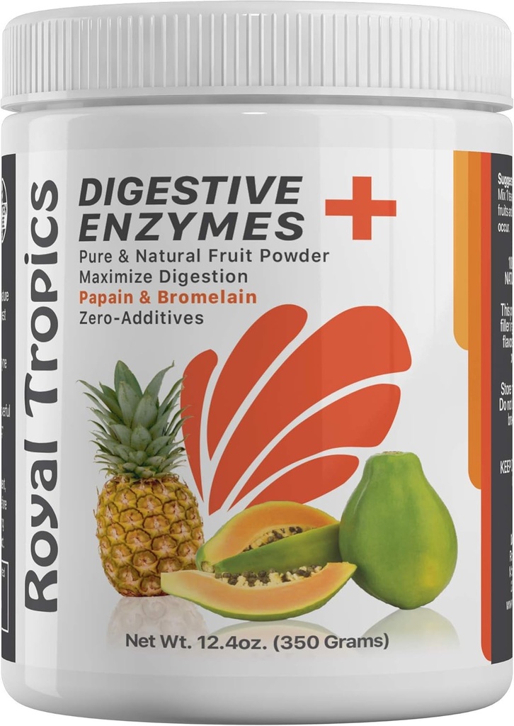 Pineapple Bromelain Digestive Enzyme Supplements a Blend of Green Papaya Powder and Bromelaine 350 Grams