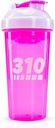 310 Nutrition Protein Shaker Bottle - Durable Blender Bottle Shaker for Meal Replacement Protein Powders, Lemonade Mix, And Pre Workout - BPA-Free &amp; Dishwasher Safe Mixer Cup - Pink