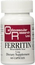 Cardiovascular Research Ferritin Maximum Absorption Iron Suplemento 1-Pack, 01-Cream,60 cápsulas