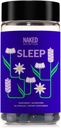 Dormir desnudo - GABA L Theanine Natural Sleep Aid - Lemon Balm, Lavender y Melatonin para una mejor relajación y calidad del sueño - Gluten-Free y vegetariano - 30 cápsulas
