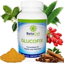 Glucofix - Suplemento bereberina - Suplemento herbario con canela, Gymnema, bereberina, melón amargo y turmérica - 120 cápsulas