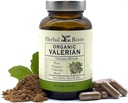 Botas herbales Pure Orgánica Valerian Root Capsules - 900 mg - Non-Habit Forming with no Melatonin, Non-GMO - 60 Conde Vegan Capsules, Herbal Suplemento
