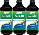 Mejores Naturales 100% puro Neem Oil, 100% frío prensado y sin refinar - 16 OZ (3 botellas)