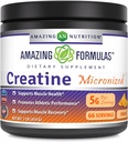 Amazing Formulas Micronized Creatine Monohydrate Powder Suplemento TEN 5000 mg Por Serving TEN Ideal Pre &amp; Post Workout Suplemento TEN Made in USA (1 LB, Orange)