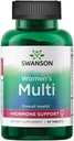 Swanson Multi Women's Prime Multivitamin Multimineral Energy Immune Hormone Balance Bienestar Salud Suplemento 90 Tablets (Tabs)