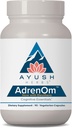 Ayush Herbs AdrenOm - Ayurvedic Adrenal and Stress-Support Supplement for Women &amp; Men, Ashwagandha & Eleuthero to Support Adrenal Balance, Cognitive Function & Calm - 90 Vegetarian Capsules (1 Count)