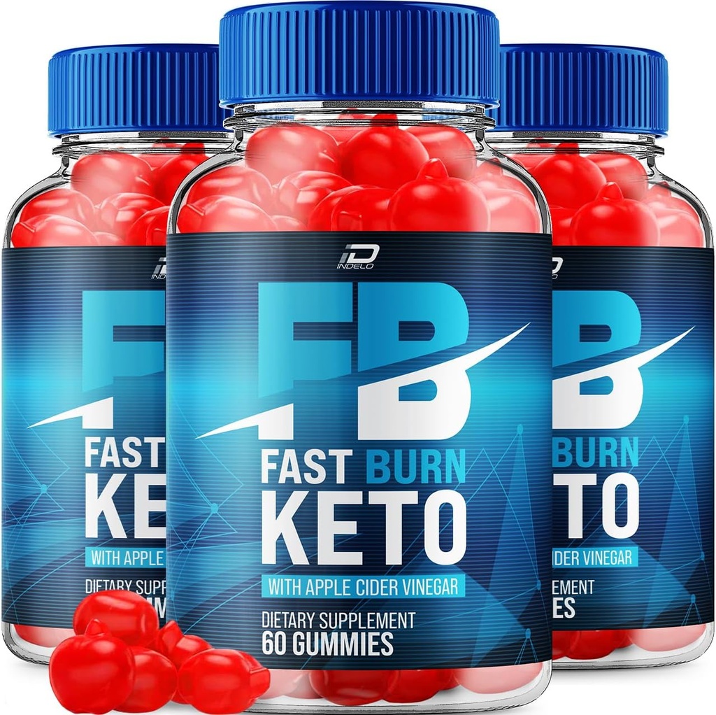 Fast Burn Keto ACV Gummies Supplement - FastBurn Keto + ACV Weight Management Gummies Apple Cider Vinegar 1000MG, Fast Burn Keto Gummies Reviews, Vitamin B12 (3 Pack - 180 Gummies)