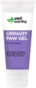 Vet Worthy Urinary Paw Gel for Cats - Suplemento Cat para apoyar Salud saludable de la tract y la vejiga urinaria - Suplemento Feline con extracto de arándano, L-Lysine y Vitamina C - Salmon Flavor, 3oz