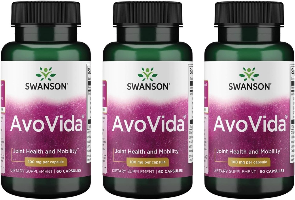 Swanson Avovida 100 Milligrams 60 cápsulas (3 Pack)