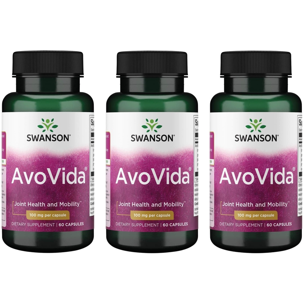 Swanson Avovida 100 Milligrams 60 cápsulas (3 Pack)