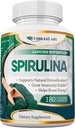 Vibraxlabs Spirulina Capsules – 100% Puro 1000mg Servir (500mg Veggie Capsules) Suplemento de Polvo, Admite Detoxificación Natural, Beneficios Salud en un Nivel Celular, Mejor con Clorella