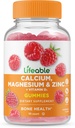Magnesio de calcio vital Zinc con vitamina D3 Gummies TENIDO Gran Tazing Calcium Magnesium Zinc D3 Suplemento Silencio para la salud del diente y el hueso TENIDO Gummies de calcio para adultos TEN 90 Gummies