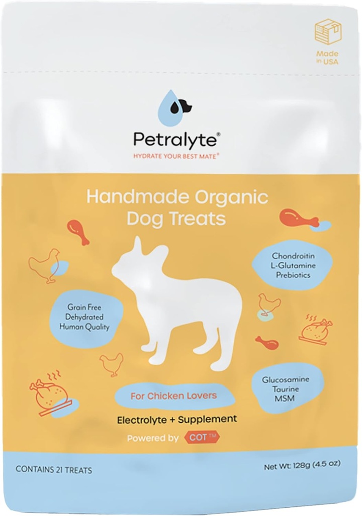 Petralyte Dog Electrolyte y Suplemento Conjunto ← Orgánica &amp; Todas las Vitaminas y Suplementos de Perro Natural ← Perro Multivitamina Blend para Inflamación &amp; Movilidad Apoyo Silencio para Amantes de Pollo